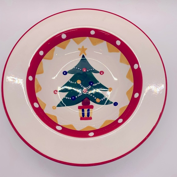 LIVING ARR CARNIVAL Rim Soup Bowl!  Christmas Tree! - Picture 1 of 6